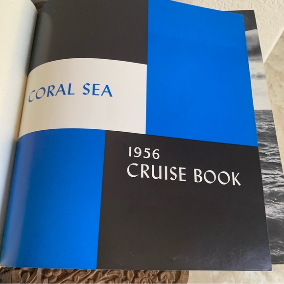 USS Coral Sea CV-43 US Navy 1956 Mediterranean Cruise Book Gibraltar Info Sheet - Picture 6 of 15